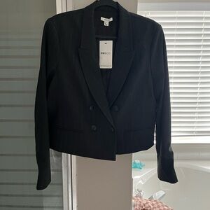 RW&CO. Women's Dark Pinstripe Blazer
